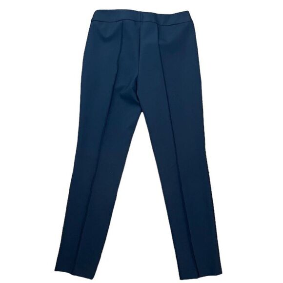 Lafayette 148 Tailored Navy Blue Trousers Raised front Seam Side Zip Size 6 - Picture 7 of 11